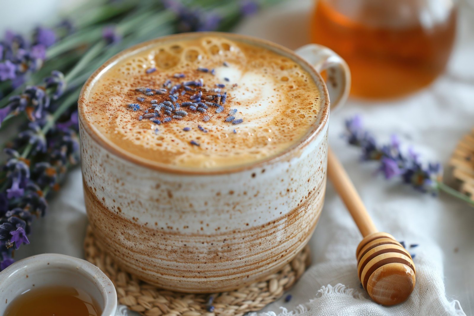 Ruby’s Lavender Honey Latte